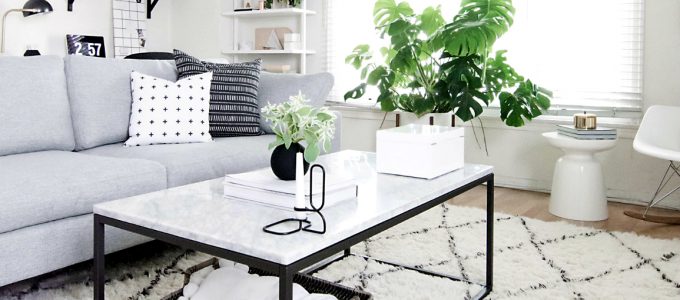Modern Living With a White Marble Center Table | If you're a lover of minimalist designs, then this is a great inspiration for you! #interiordesign #centertable #homedecor #minimalistdesign