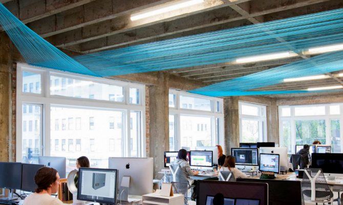 The New Look Of The Californian Design Agency | A multidisciplinary design team in Oakland, California got a new look by architecture practice Medium Plenty. #interiordesign #officedesign #homedecor #centertables #decorideas