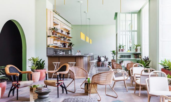 Top 10 Best Hotels of 2017: A Dezeen Selection | Thinking about next years vacation? We show you some awesome locations. #tophotels #hoteldesign #besthotels #luxuryhotels #traveldestinations #centertables