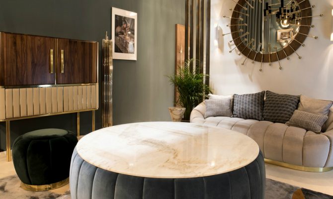 Florence Center Table: An Upholstered Mid-century Design Icon